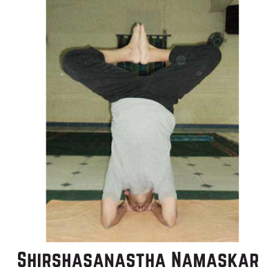 Shrishasanstha Namaskar posture or position in yoga